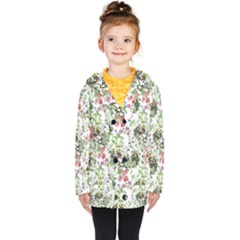Green Flora Kids  Double Breasted Button Coat by goljakoff