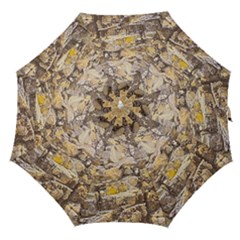 Rocky Texture Grunge Print Design Straight Umbrellas by dflcprintsclothing