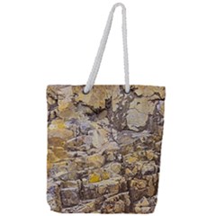 Rocky Texture Grunge Print Design Full Print Rope Handle Tote (large) by dflcprintsclothing