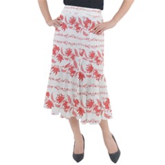 Folk Ornament Midi Mermaid Skirt by Eskimos