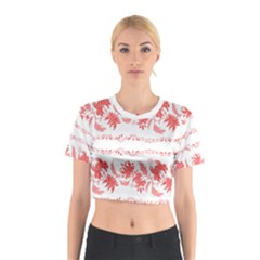 Folk Ornament Cotton Crop Top by Eskimos