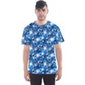 Star Hexagon Deep Blue Light Men s Sport Mesh Tee View1