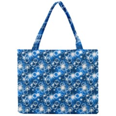 Star Hexagon Deep Blue Light Mini Tote Bag by Dutashop