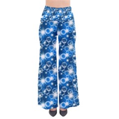 Star Hexagon Deep Blue Light So Vintage Palazzo Pants by Dutashop