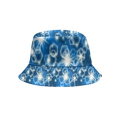 Star Hexagon Deep Blue Light Inside Out Bucket Hat (kids)