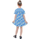 Hydrangea Blue Glitter Round Kids  Sailor Dress View2