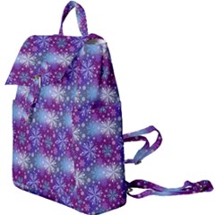 Snow Blue Purple Tulip Buckle Everyday Backpack