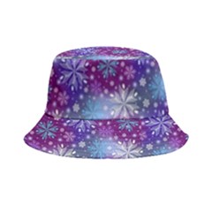 Snow Blue Purple Tulip Bucket Hat