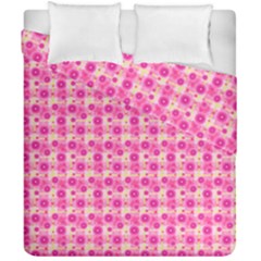 Heart Pink Duvet Cover Double Side (california King Size)