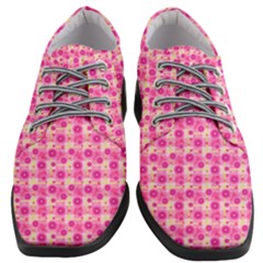 Heart Pink Women Heeled Oxford Shoes