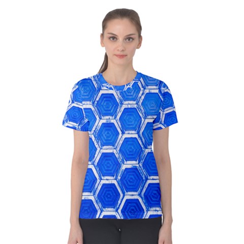 Hexagon Windows Women s Cotton Tee by essentialimage365