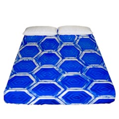 Hexagon Windows Fitted Sheet (california King Size) by essentialimage365