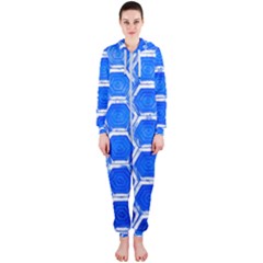 Hexagon Windows Hooded Jumpsuit (ladies)  by essentialimage365