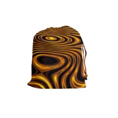 Wave Abstract Lines Drawstring Pouch (medium)