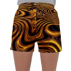Wave Abstract Lines Sleepwear Shorts