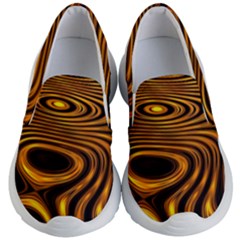 Wave Abstract Lines Kids Lightweight Slip Ons by Dutashop