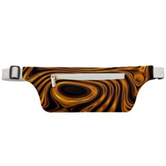 Wave Abstract Lines Active Waist Bag by Dutashop