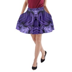 Mandala Neon A-line Pocket Skirt
