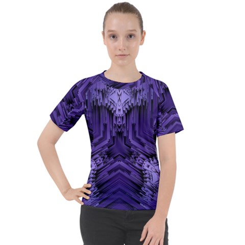 Mandala Neon Women s Sport Raglan Tee by Dutashop