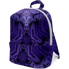 Mandala Neon Zip Up Backpack