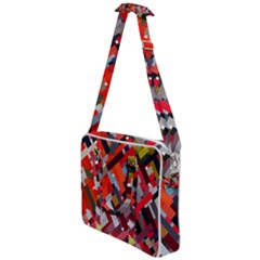 Maze Abstract Texture Rainbow Cross Body Office Bag