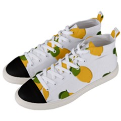 Lemon Fruit Men s Mid-top Canvas Sneakers by Dutashop