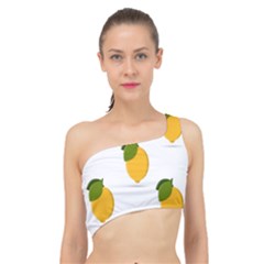 Lemon Fruit Spliced Up Bikini Top  by Dutashop