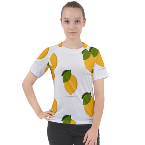 Lemon Fruit Women s Sport Raglan Tee by Dutashop