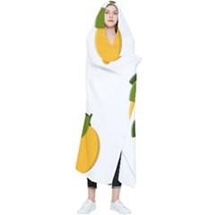 Lemon Fruit Wearable Blanket