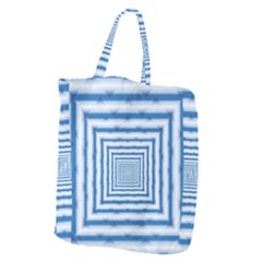 Metallic Blue Shiny Reflective Giant Grocery Tote