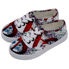 Music Treble Clef Sound Kids  Classic Low Top Sneakers by Dutashop