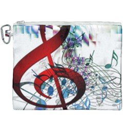 Music Treble Clef Sound Canvas Cosmetic Bag (xxxl)