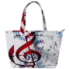 Music Treble Clef Sound Back Pocket Shoulder Bag 