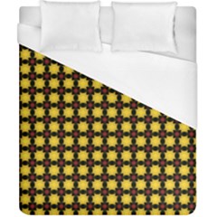 Yellow Pattern Green Duvet Cover (california King Size)