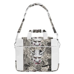 Samurai Oni Mask Macbook Pro Shoulder Laptop Bag  by Saga96