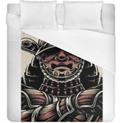 Samurai Oni Mask Duvet Cover (king Size)