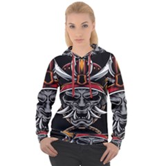 Samurai Oni Mask Women s Overhead Hoodie by Saga96