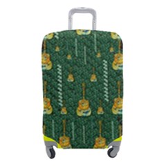 Guitars In The Most Beautiful Landscape Of Fantasy And Sakura Luggage Cover (small) by pepitasart