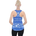 Blue flowers Piece Up Tank Top View2