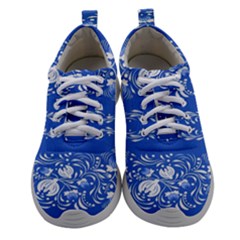 Blue Flowers Athletic Shoes by Eskimos