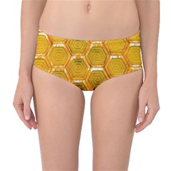 Hexagonal Windows Mid-waist Bikini Bottoms by essentialimage365