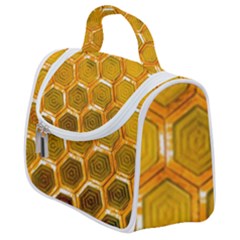 Hexagonal Windows Satchel Handbag by essentialimage365