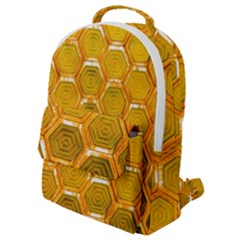 Hexagonal Windows Flap Pocket Backpack (small)