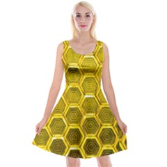 Hexagon Windows Reversible Velvet Sleeveless Dress by essentialimage365