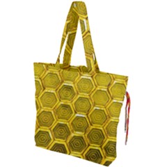 Hexagon Windows Drawstring Tote Bag by essentialimage365