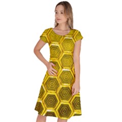 Hexagon Windows Classic Short Sleeve Dress by essentialimage365