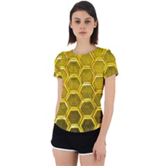Hexagon Windows Back Cut Out Sport Tee by essentialimage365
