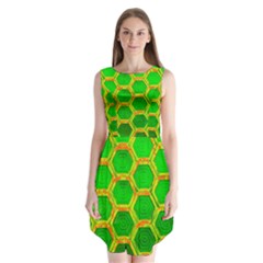 Hexagon Window Sleeveless Chiffon Dress   by essentialimage365