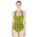 Hexagon Windows Halter Swimsuit View1