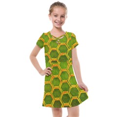 Hexagon Windows Kids  Cross Web Dress by essentialimage365